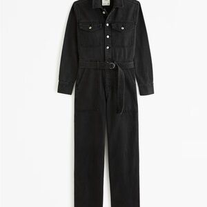Abercrombie Women's Straight Leg Denim Jumpsuit